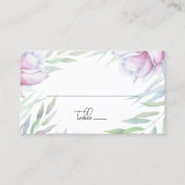 Carte De Placement Élégant Magnolia Floral (Devant)