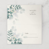 Carte De Placement Elégant mariage aquarelle plié carte de place (Extérieur déplié)