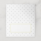 Carte De Placement Élégant Mariage avec Points de Repère (Extérieur déplié)
