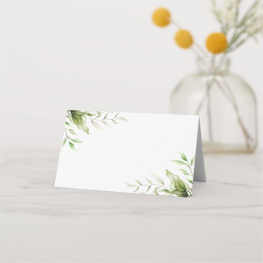 Carte De Placement Élégant Mariage botanique Eucalyptus Foliage (Devant)