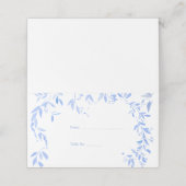 Carte De Placement Élégant Mariage de la flore française (Extérieur déplié)