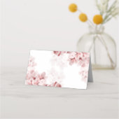 Carte De Placement Élégant Mariage de la succursale Sakura numéro de (Dos)