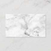 Carte De Placement Elégant Mariage d'or fleuri en marbre (Dos)