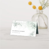 Carte De Placement Élégant Mariage Eucalyptus (Devant)