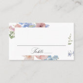 Carte De Placement Elégant Mariage floral romantique (Devant)