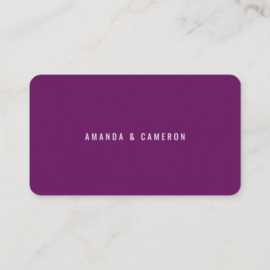 Carte De Placement Élégant Mariage géométrique violet rustique (Dos)