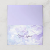 Carte De Placement Élégant Mariage Lilac violet clair (Extérieur déplié)