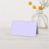 Carte De Placement Élégant Mariage Lilac violet clair (Dos)