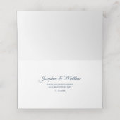 Carte De Placement Élégant Mariage Magnolia (Intérieur déplié)