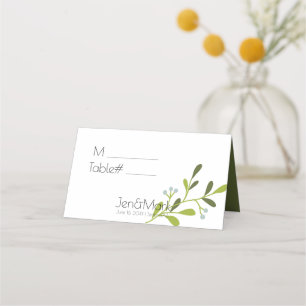 Carte De Placement Elégant Mariage moderne. Porte-place. Numéro de ta