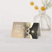 Carte De Placement Élégant Mariage Or (Dos)