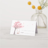 Carte De Placement Élégant Mariage Sakura en fleur de cerise (Devant)