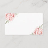 Carte De Placement Elégant Merci Floral Rose Mariage Place (Devant)