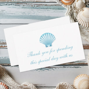 Carte De Placement Elégant Merci nautique de plage Mariage