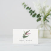 Carte De Placement Élégant minimal Tropical rose Mariage floral