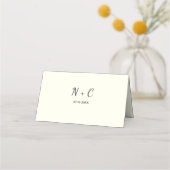 Carte De Placement Elegant Minimalist Simple Red Bow (Dos)
