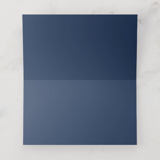 Carte De Placement Élégant Nettoyant Mariage bleu et blanc (Intérieur déplié)