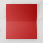 Carte De Placement Élégant Noir, Blanc et Rouge (Intérieur déplié)