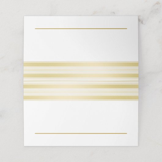 Carte De Placement Elégant or et Mariage blanc (Extérieur déplié)