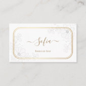 Carte De Placement Elegant personalized wedding placeholder. Custom (Devant)