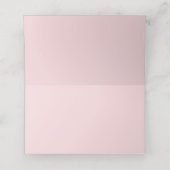 Carte De Placement Elegant Pink Minimalist Table Sign (Intérieur déplié)