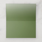 Carte De Placement Elégant Plage Tropicale Palmiers en cuivre (Intérieur déplié)