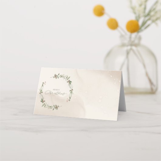 Carte De Placement Élégant plateau de service Christmas Entertainment (Devant)