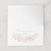 Carte De Placement Élégant Rococo Mariage Brown (Extérieur déplié)
