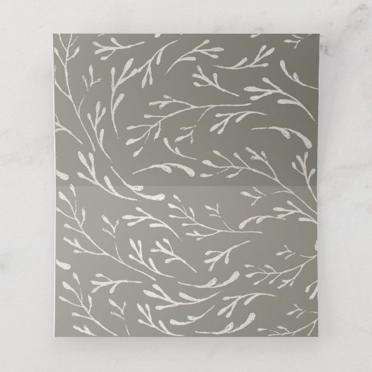 Carte de placement | Élégant Rose de Mariage de be (Intérieur déplié)