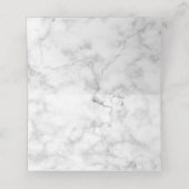 Carte De Placement Elégant Rose or cuivre Palm Tree Marble Mariage (Intérieur déplié)