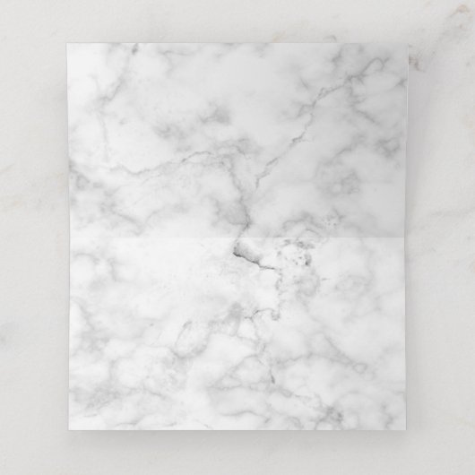 Carte De Placement Elégant Rose or cuivre Palm Tree Marble Mariage (Intérieur déplié)