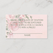 Carte De Placement Élégant rose poudré Vache Highland florale (Dos)