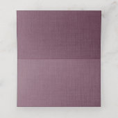 Carte De Placement Élégant Roses d'aquarelle de pêche violet (Intérieur déplié)