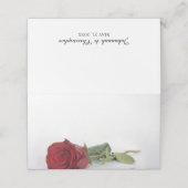 Carte De Placement Élégant Rouge Rose Blank do-it-yourself Imprimer M (Extérieur déplié)