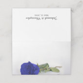 Carte De Placement Élégant Royal Blue Rose Blank do-it-yourself Impri (Extérieur déplié)