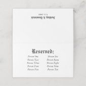 Carte De Placement Elégant Rustic Réservé Mariage Table assise (Extérieur déplié)