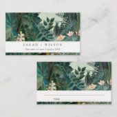 Carte De Placement Élégant Rustique Exotique Tropical Mariage de forê (Devant / Derrière)