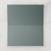 Carte De Placement Élégant Sage Green Simple Floral Mariage (Intérieur déplié)