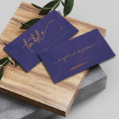 Carte De Placement Élégant script Emerald violet et Mariage or