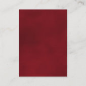 Carte De Placement Élégant simple Rose rouge Mariage Réservé (Dos)