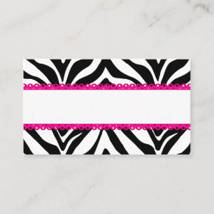 Carte De Placement Élégant Zebra Impression personnalisée