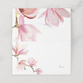 Carte De Placement Elégante aquarelle Douche romantique nuptiale (Extérieur déplié)