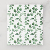 Carte De Placement Elégante aquarelle Mariage botanique (Intérieur déplié)