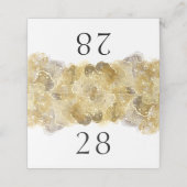 Carte De Placement Elégante Aquarelle Mariage doré plié Carte Place (Extérieur déplié)