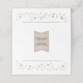 Carte De Placement Élégante Bibliothèque en bronze noir Mariage Carte (Extérieur déplié)