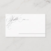 Carte De Placement Elégante calligraphie classique lieu de mariage vi (Devant)