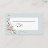 Carte De Placement Élégante calligraphie florale Pastel Boho (Devant)