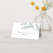 Carte De Placement Élégante calligraphie Mariage botanique (Devant)