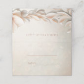 Carte De Placement Elégante carte de mariage floral roux (Extérieur déplié)