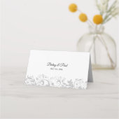 Carte De Placement Élégante carte mariage de place (Dos)